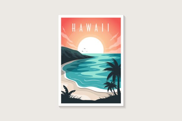 Download Beautiful Hawaii Beach Poster Design - Poster design Collection