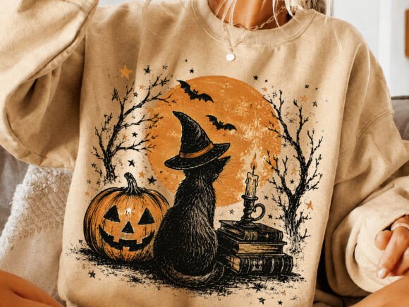 Download Witch Cat Pumpkin Halloween PNG - Halloween png Collection