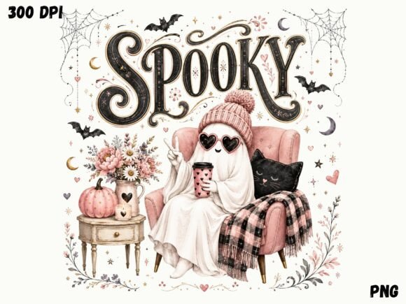 Download Pink Spooky Ghost Halloween PNG, Cute - Halloween png Collection
