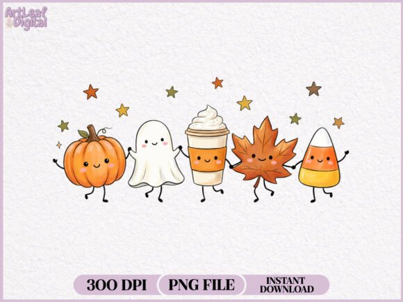Download Cute Fall Autumn Halloween PNG - Halloween png Collection