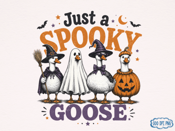 Download Just a Spooky Goose Cute Halloween PNG D - Halloween png Collection